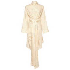 ARJE Lina Cotton Striped Wrap Dress US 4