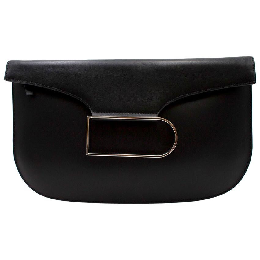 Delvaux Box Calf Double Je Clutch Bag - Current Season