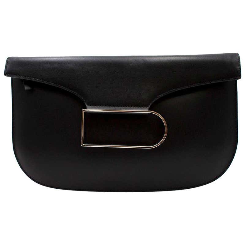 Delvaux Box Calf Double Je Clutch Bag - Current Season at 1stDibs