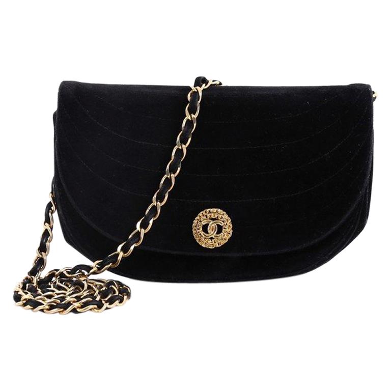 velvet flap bag