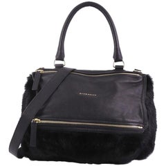 Givenchy Pandora Handbag Leather and Fur Medium