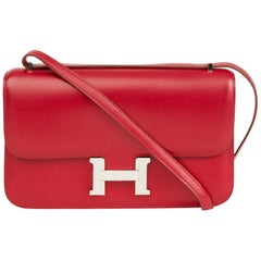 2010 Hermes Rubis Tadelakt Leather Constance Elan