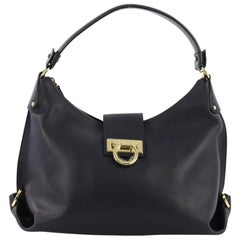 Salvatore Ferragamo New Fanisa Hobo Leather Small