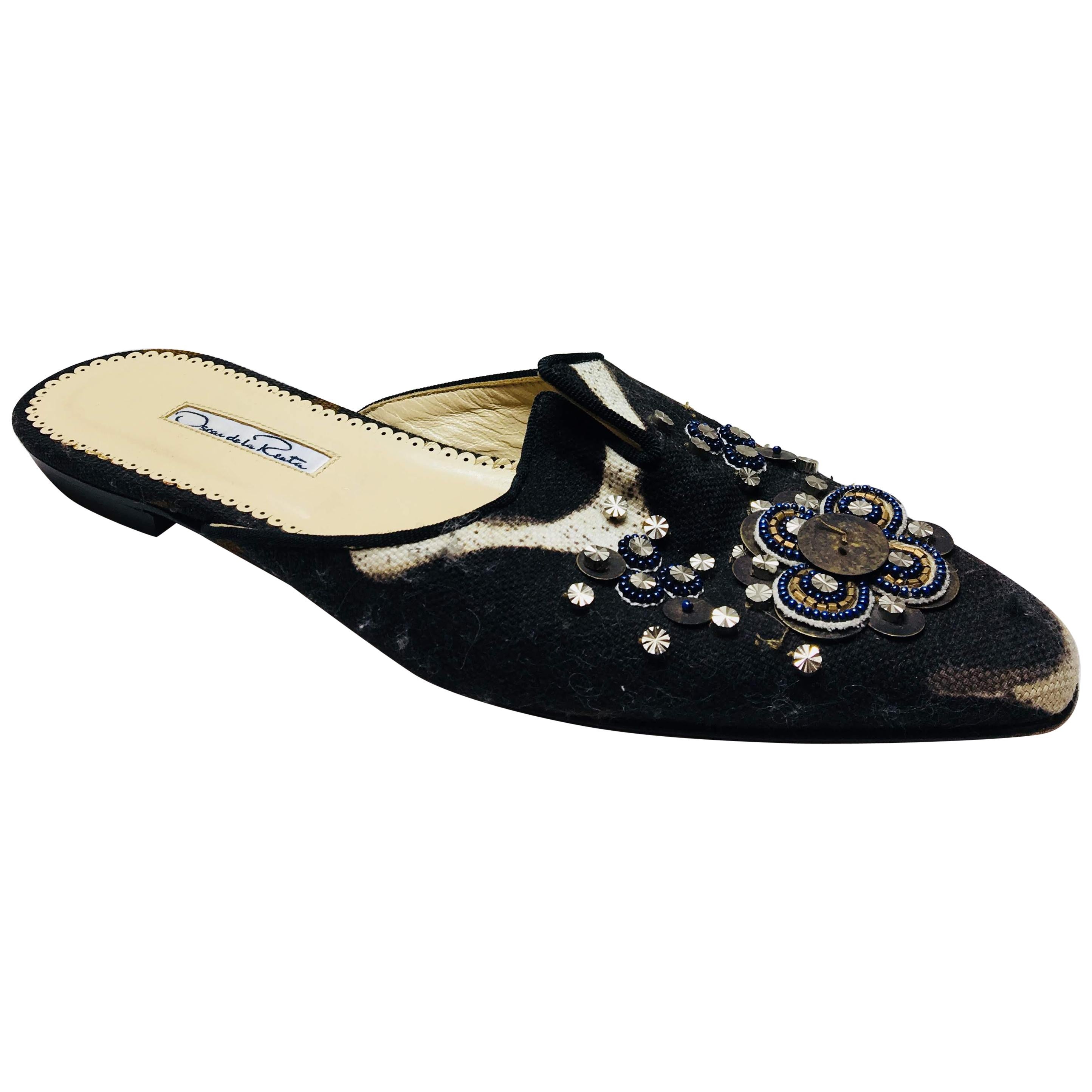 Oscar De La Renta Mules 4 For Sale on 1stDibs oscar mule