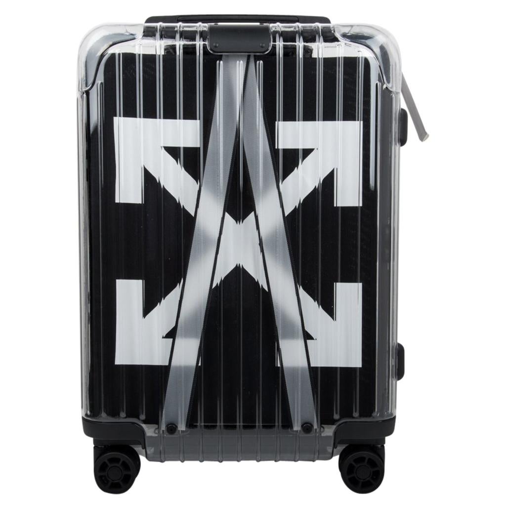 Womens Luggage and suitcases Off-White c/o Virgil Abloh Satin Black & White Shoes Pouch 