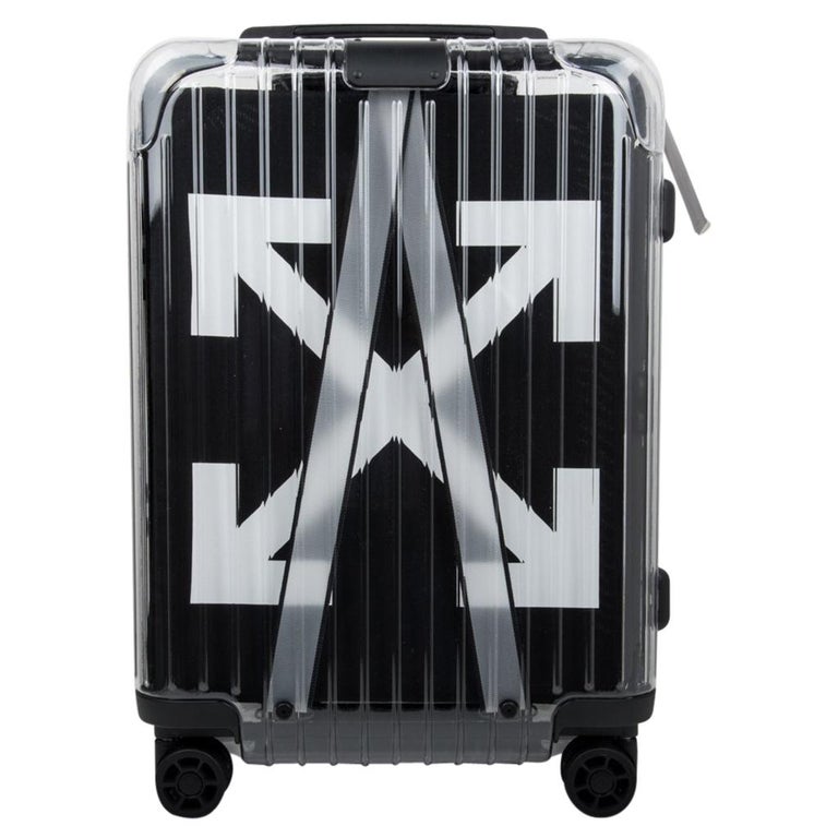 Off-White Rimowa Virgil Abloh Transparent Suitcase Black at 1stDibs  off  white rimowa, rimowa clear luggage, off-white suitcase - black