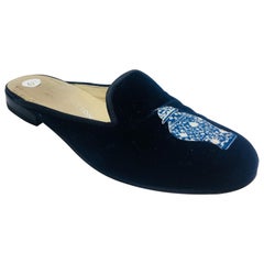 Stubbs & Wootton Embroidered Mule