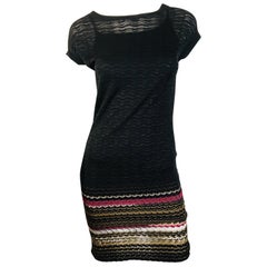 Missoni Signature Print Color Block Knit Dress