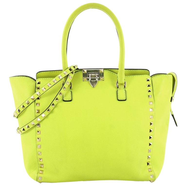 Valentino Rockstud Tote Rigid Leather Small