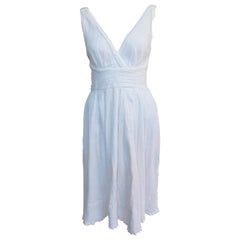 Marc Jacobs White Cotton "Greek Goddess" Dress