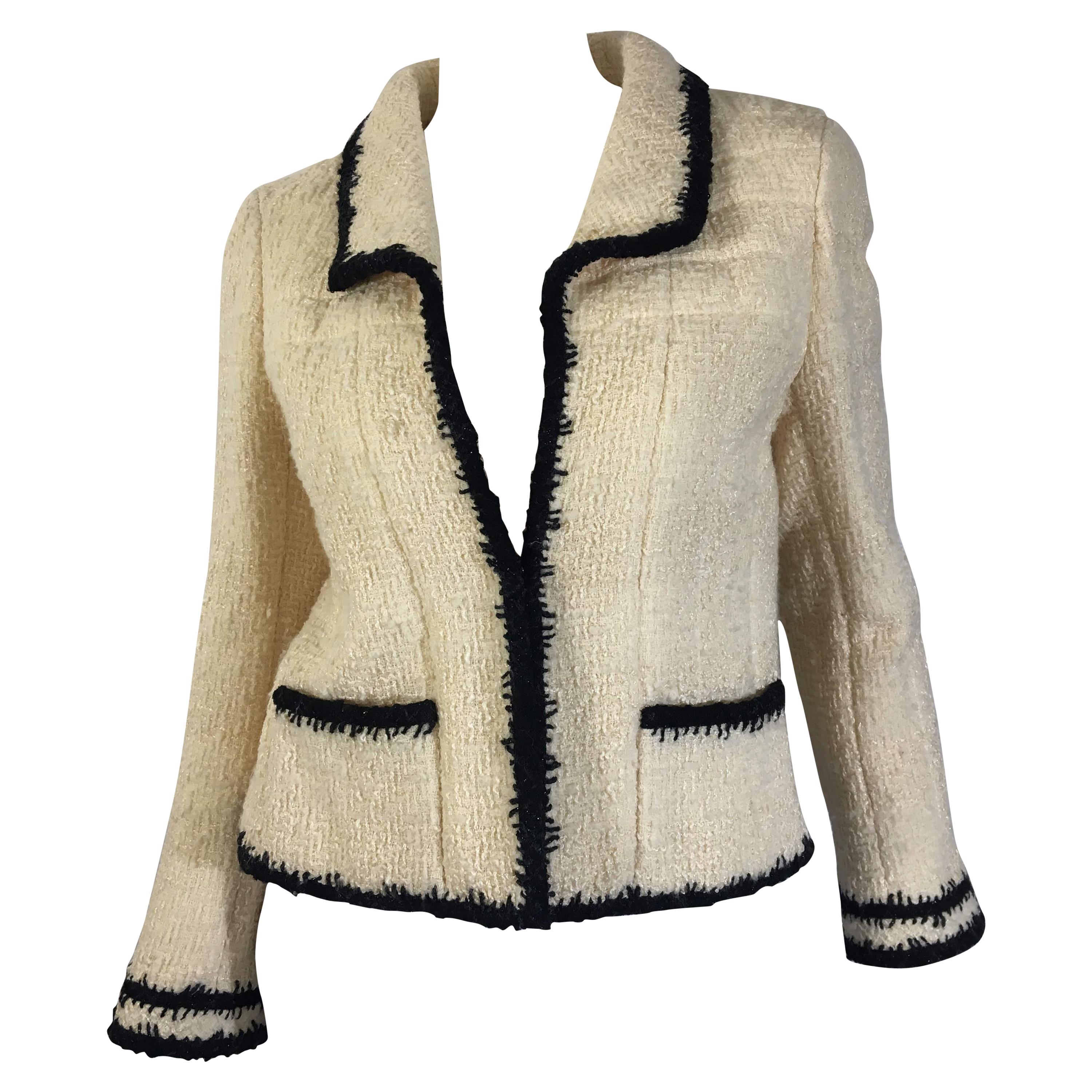 Chanel Textured Wool Jacket 