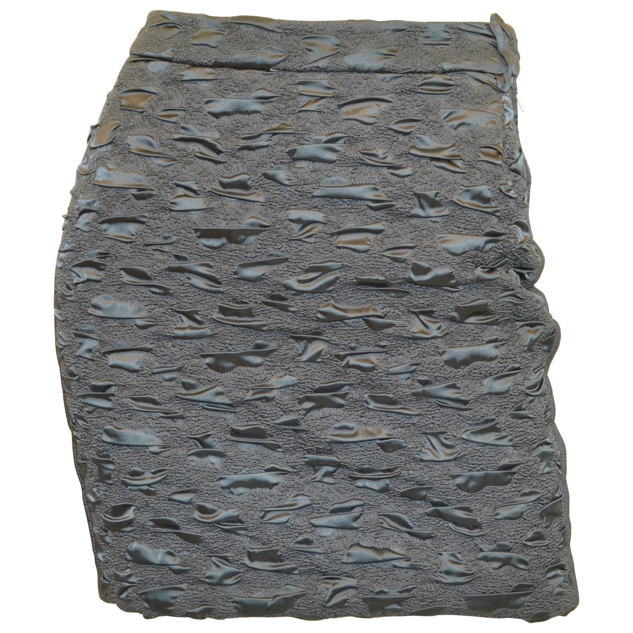 2008 Prada Textured Mini Skirt
