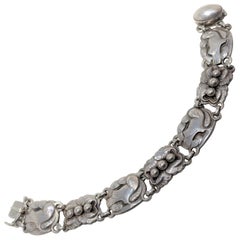 Georg Jensen Bracelet Dove Art Nouveau Sterling Silver #24 Circa 1930's