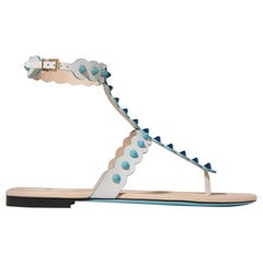 Fendi Studded Leather Sandals