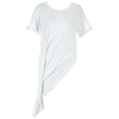 Margiela white cotton draped t-shirt, c. 2000s