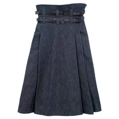 Bottega Veneta Denim High-Waisted Skirt US 0-2