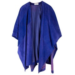 Anya Hindmarch Purple Suede Cape One Size