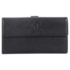 Chanel Timeless CC Flap Wallet Caviar Long