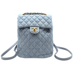 Chanel Matrasse denim backpack