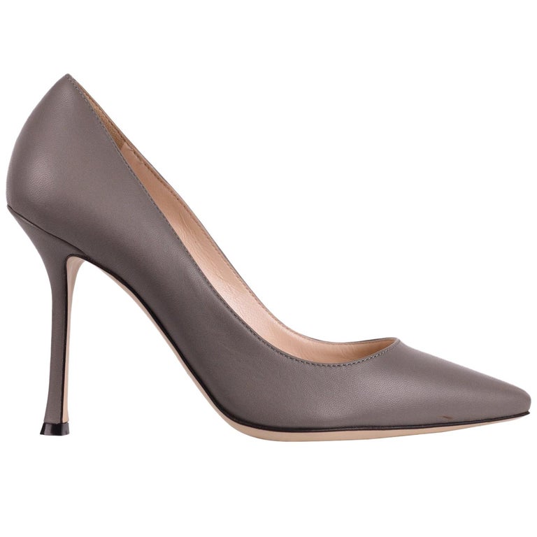 Escarpins Sergio Rossi – Gris Toile, Talon Ultra Haut, Femme Pointure 38 (occasion)