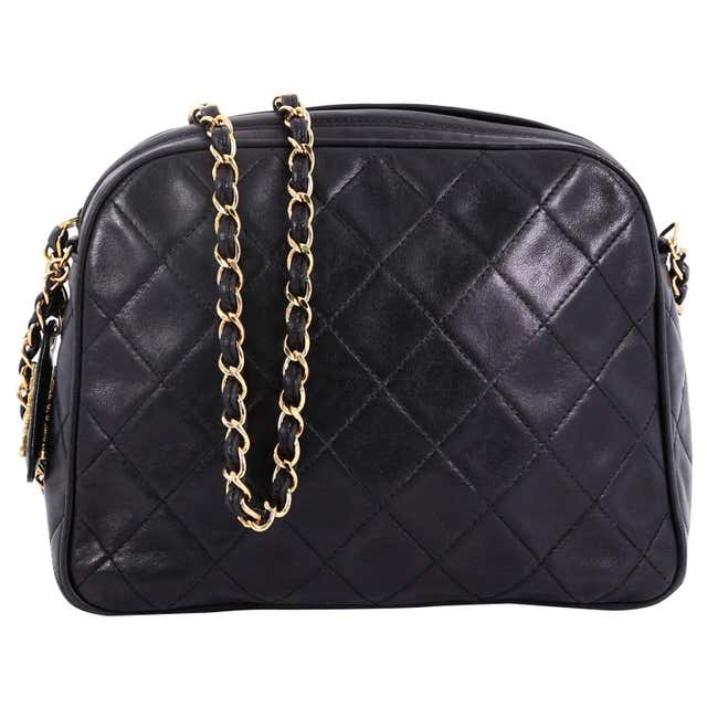 Chanel Vintage Camera Bag Quilted Leather Medium at 1stDibs