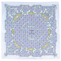 Hermes Limited Edition Mors & Gourmettes silk-twill scarf