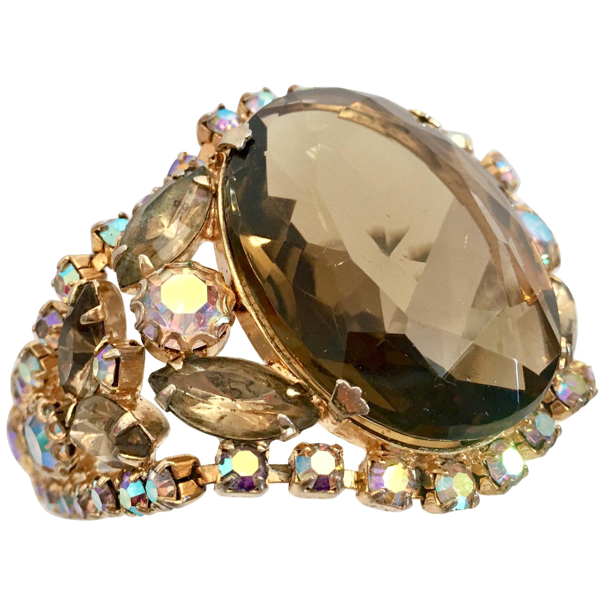 20th Century Gold & Austrian Crystal Juliana Style Bracelet