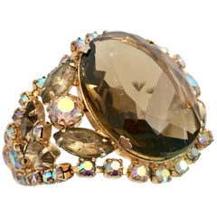 Vintage 20th Century Gold & Austrian Crystal Juliana Style Bracelet