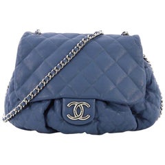 Chanel Chain Around Flap Bag Quilted Leather Large
