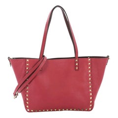 Valentino Rockstud Reversible Convertible Tote Leather Small,