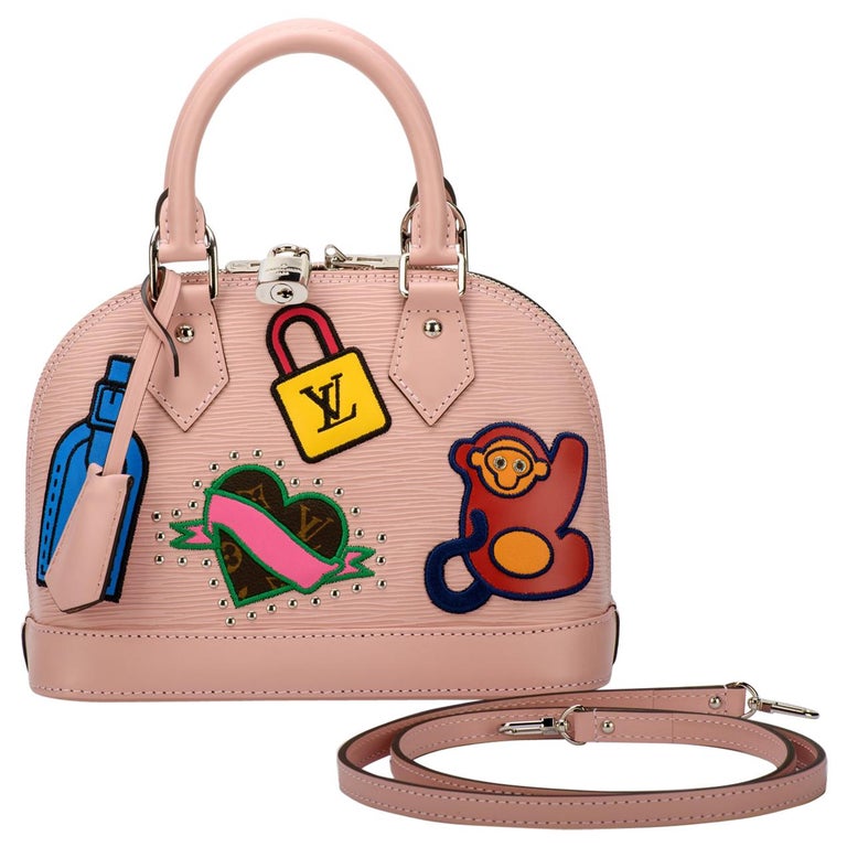 New in Box Louis Vuitton Limited Edition Pink Alma Stickers For Sale at