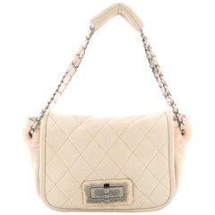 Chanel Reissue Flap Bag Quilted Suede and Shearling Small
