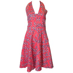 Susan Kleines Vintage-Sommerkleid aus Baumwolle