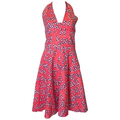 Vintage Susan Small Vestido casual de verano de algodón