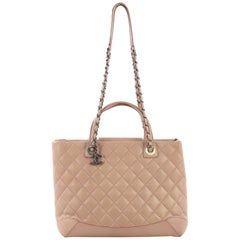 Chanel Easy Shopping Tote Quilted Lambskin Medium