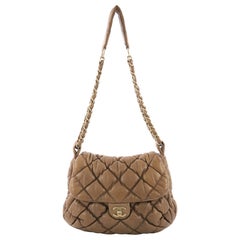 Chanel Bubble Flap Bag Quilted Lambskin Medium