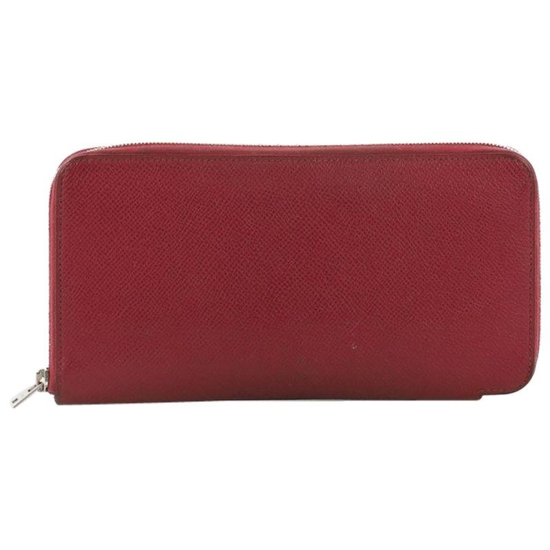 Hermes Azap Zip Around Wallet Silk'in Epsom Long