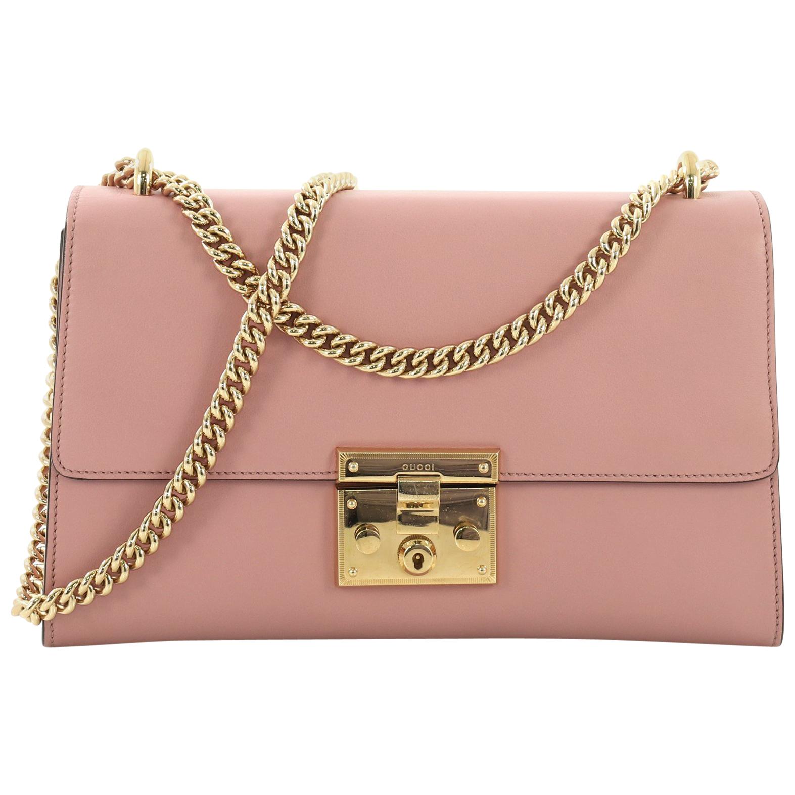 Gucci Padlock Shoulder Bag Leather Medium at 1stDibs