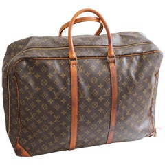 Louis Vuitton Monogram Sirius Suitcase 50cm Luggage Weekender Travel Bag 80s