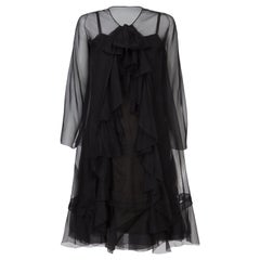 Christian Dior, Black Chiffon dress with jacket, Spring/Summer 1966