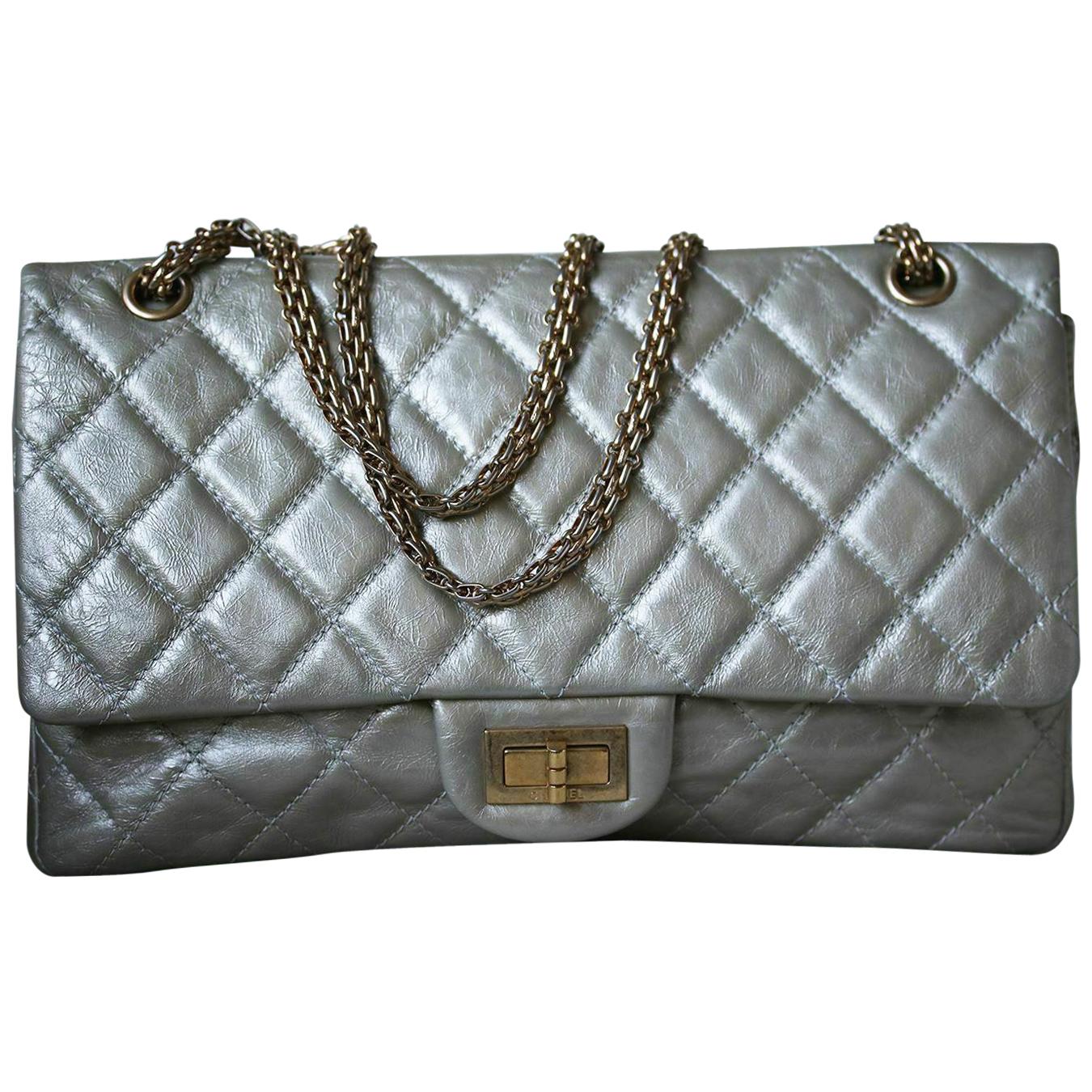Chanel 2.55 Reissue Metallic Calfskin Quilted Flap Bag