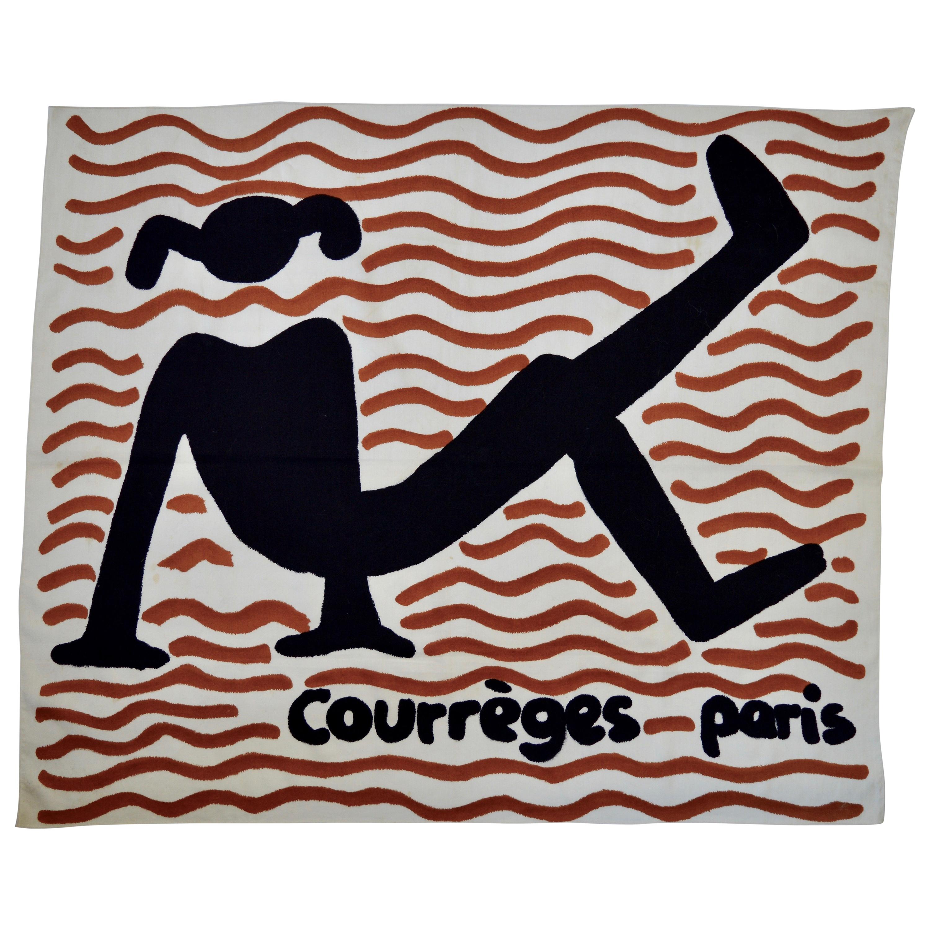 Courrèges Cotton Scarf 1970s For Sale