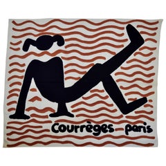 Vintage Courrèges Cotton Scarf 1970s