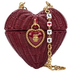 Dolce & Gabbana Dolce Heart Box Bag in Painted Wicker