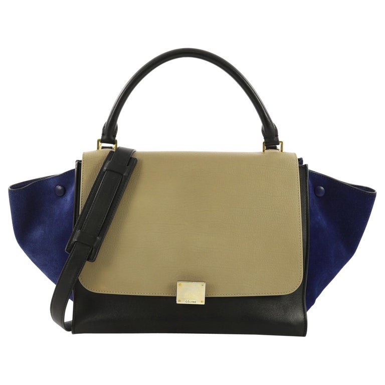 Celine Tricolor Trapeze Handbag Leather Medium at 1stDibs