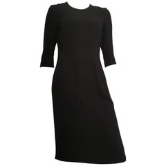 Vionnet Black Shift Dress Size 6.