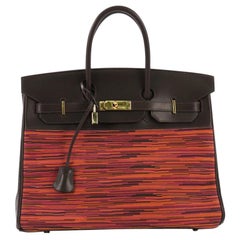 Hermes Birkin Handbag Vibrato and Box Calf 35