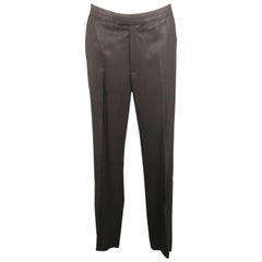 RAF SIMONS Size 34 C Black Virgin Wool Dress Pants