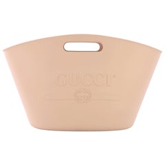  Gucci Logo Tote Rubber Large, crafted in pink rubber