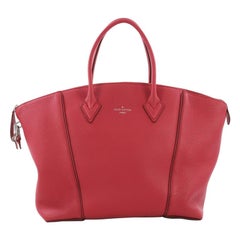 Louis Vuitton Soft Lockit Handbag Leather MM